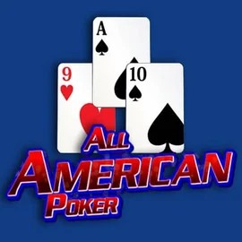 All American Poker slot logo by RTG (Reel Time Gaming) at Retrozino Casino