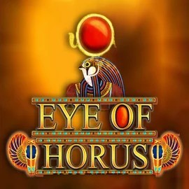 Slots logo of Eye of Horus from RTG (Reel Time Gaming) at Retrozino Casino